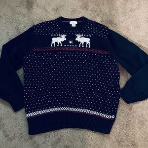 Dockers Black and White Crewneck Sweater Nordic Design